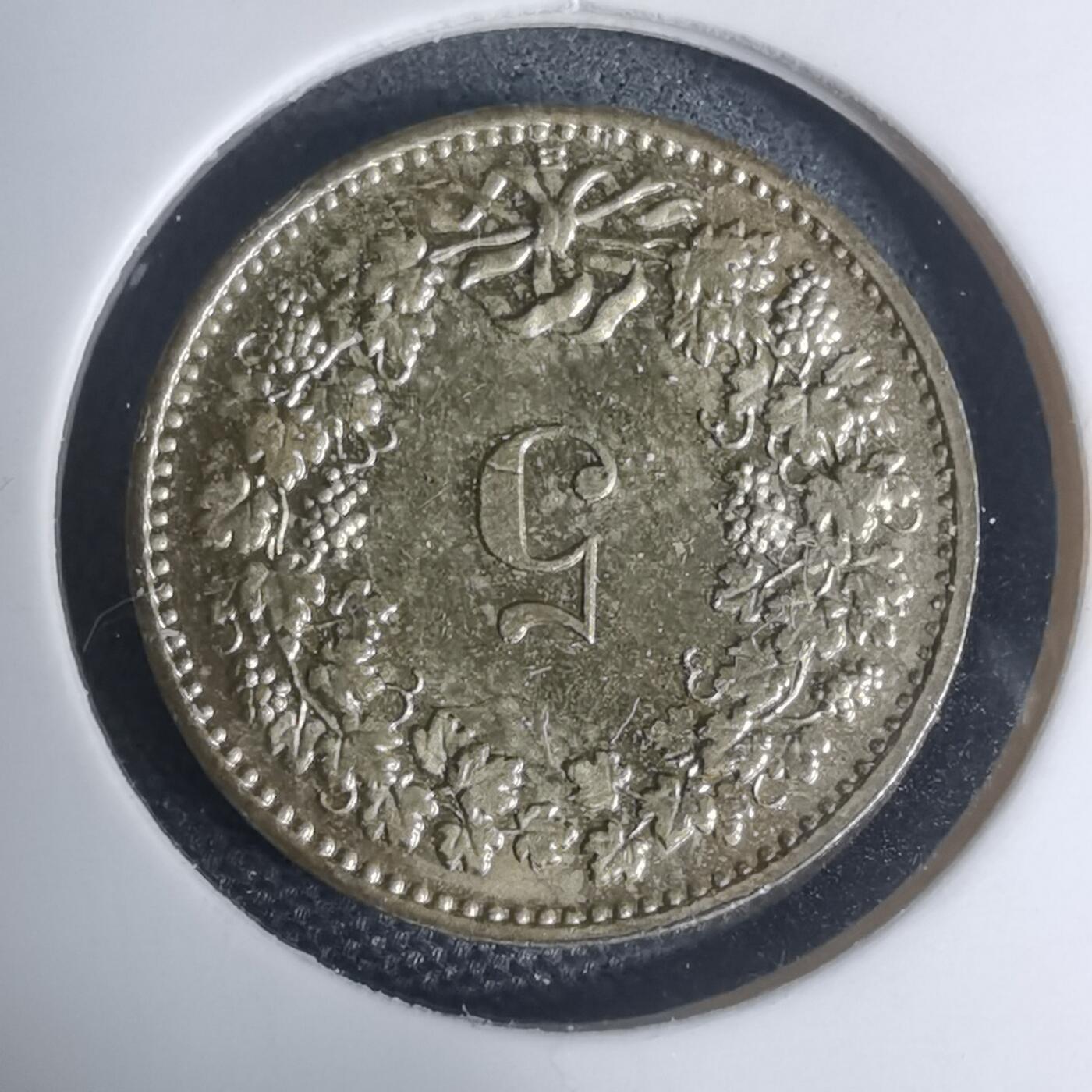 沼泽如烟--第945场 瑞士1991年五分