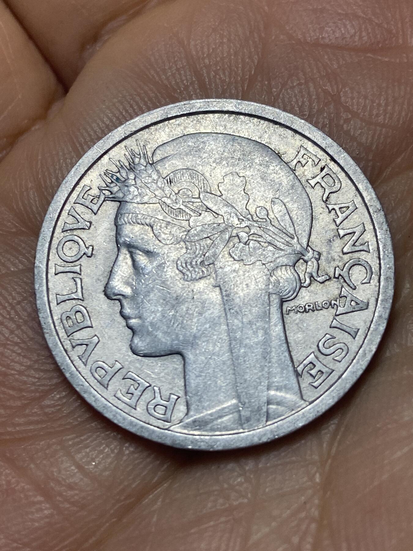 2025年第一百四十场(总第一百六十六场）外国好品散币场(免佣金) 法兰西第四共和国1948年2法郎(B标，博蒙莱罗热造)