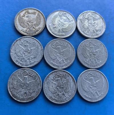 外国优质老铜币高银银币，周六九点倒数截拍，满百包邮，持续收拍 - 印度尼西亚1951年-1954年10仙9枚