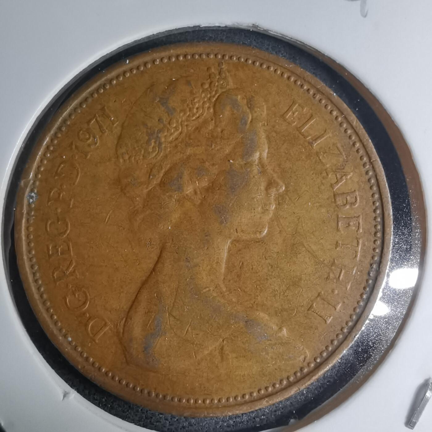 沼泽如烟--第945场 英国1971年2便士