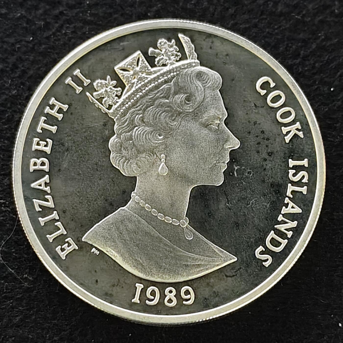 【全场包邮】纯粹捡漏拍489场（免费代拍第26场） 库克群岛1989年50元巴塞罗那奥运+阿尔贝维尔奥运（39毫米28.28克）精制纪念银币