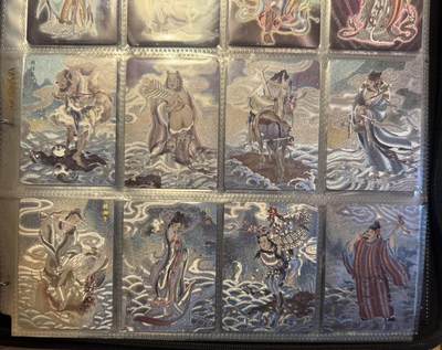 月落卡牌之特卡第4期-摩点众筹好货专场 - 列仙卷   彫仙   幻彩折光工艺   上中下三卷完整一套   全新未拆