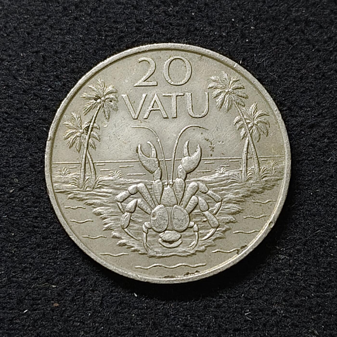 【全场包邮】纯粹捡漏拍488场（免费代拍第25场） 瓦努阿图1983年20瓦图-椰子蟹