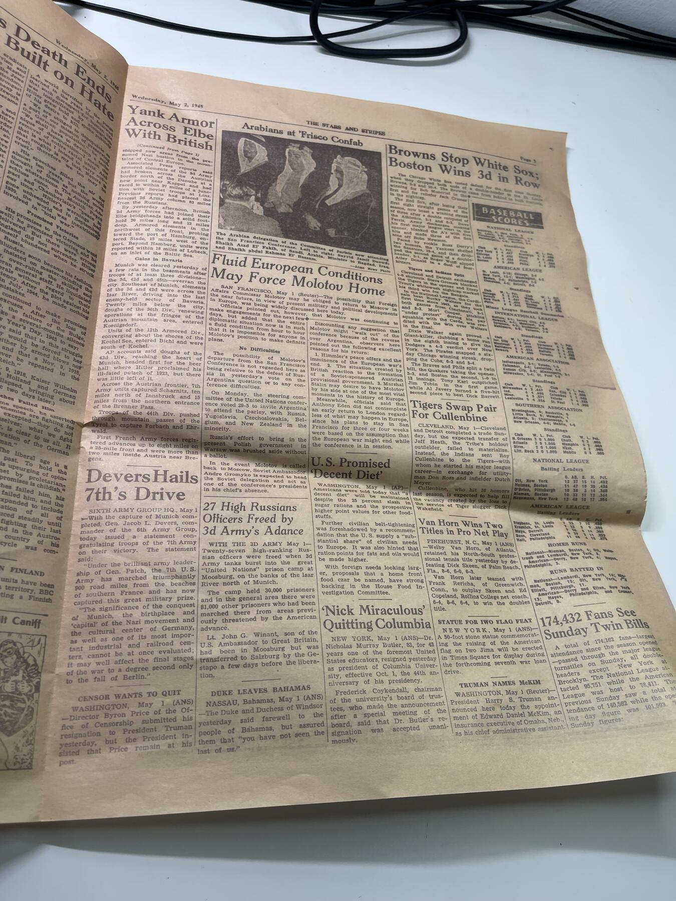 新时代收藏徽章红藏拍卖(第二十九场)  徽章纸品证书杂项 1945年 希特勒死了报纸 现在博物馆复制纪念品