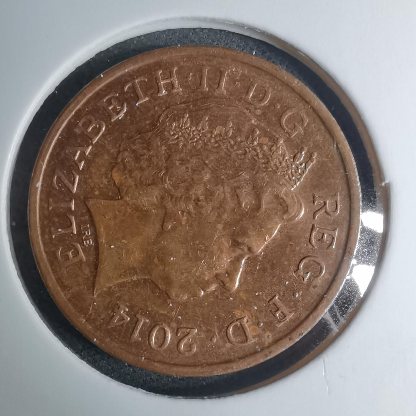 沼泽如烟--第945场 英国2014年1便士