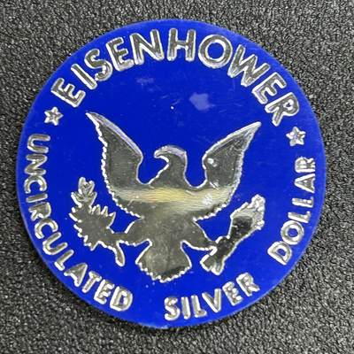 西秦中古拍卖第七十期 - 美国艾森豪威尔纪念银币发行纪念章
