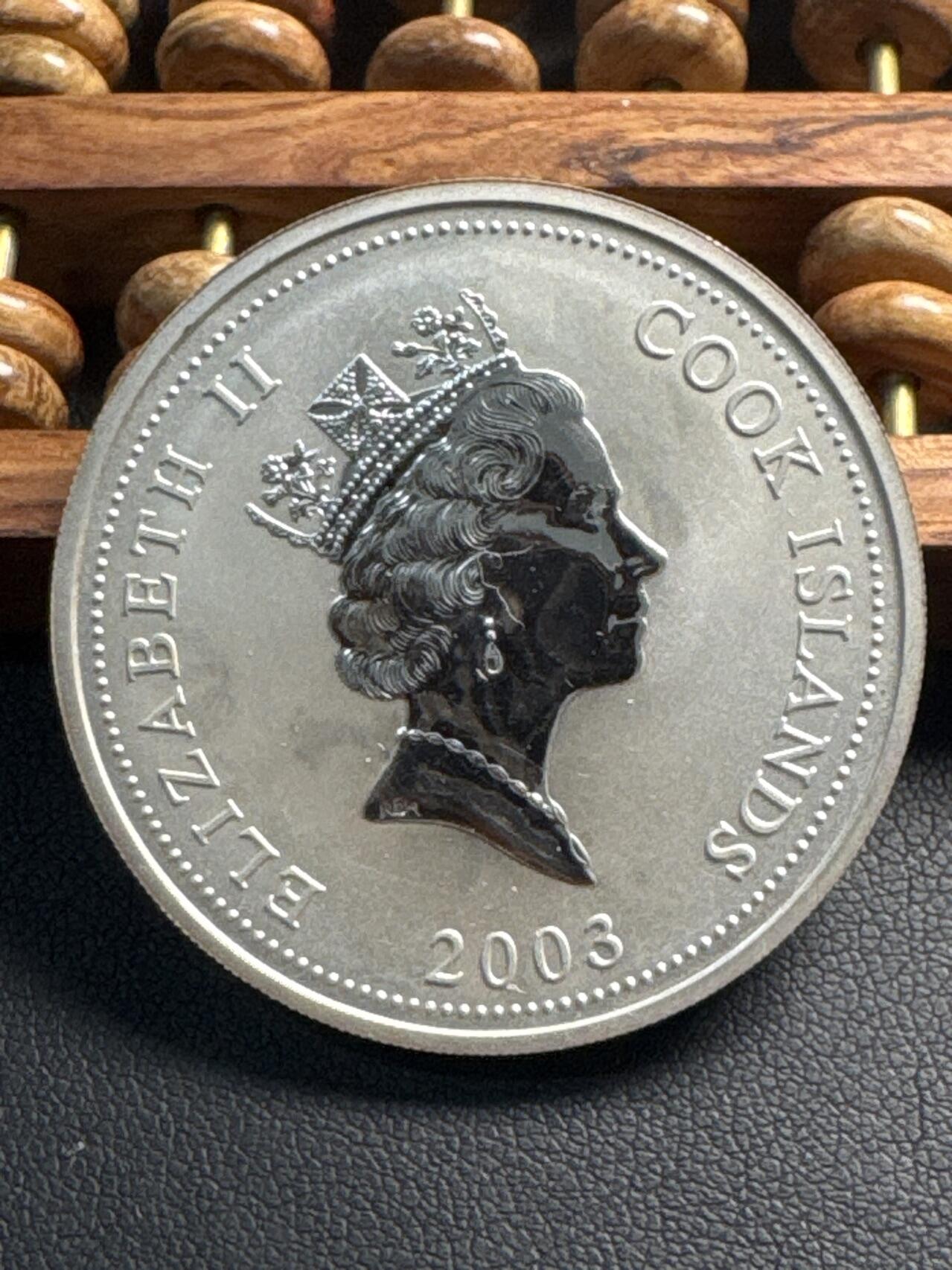 ❤️【币观天下】❤️ 第336期钱币拍卖- 2025.12.26周五晚上6点半场-长期征集拍品 库克群岛2003年古典文学聊斋志异赵成虎彩色1盎司纪念银币