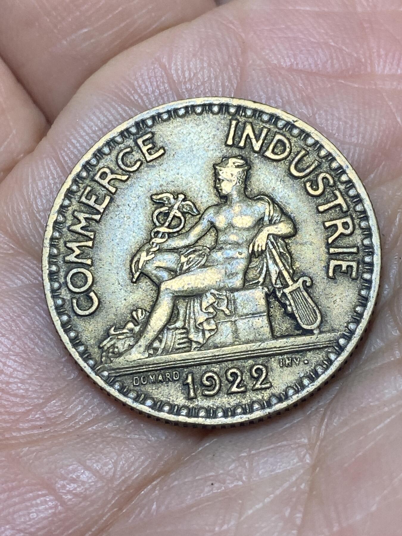 2025年第一百四十场(总第一百六十六场）外国好品散币场(免佣金) 法兰西第三共和国1922年2法郎