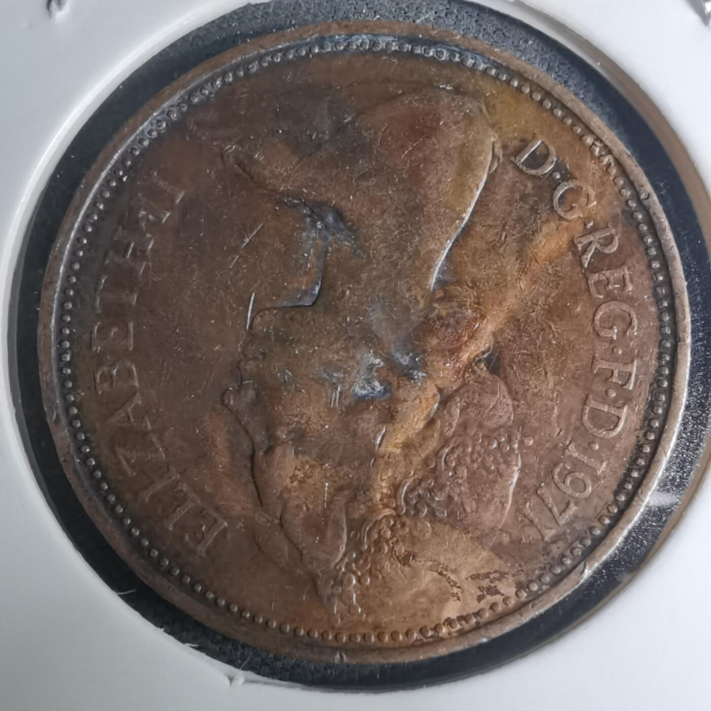 沼泽如烟--第945场 英国1971年2便士