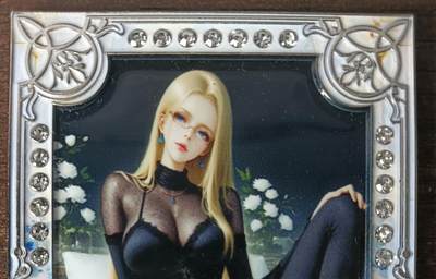 花开卡拍第53期（12月28号周日截拍，品控勿拍!!!拍品不寄存，运费5元，自制卡难免瑕疵，可能存在轻微撞角爆边等出厂瑕疵，品控介意勿拍！） - 荧火文创钻卡金属厚卡 卡莉法