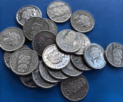 外国优质老铜币高银银币，周六九点倒数截拍，满百包邮，持续收拍 - 极美品新西兰小版20分21枚