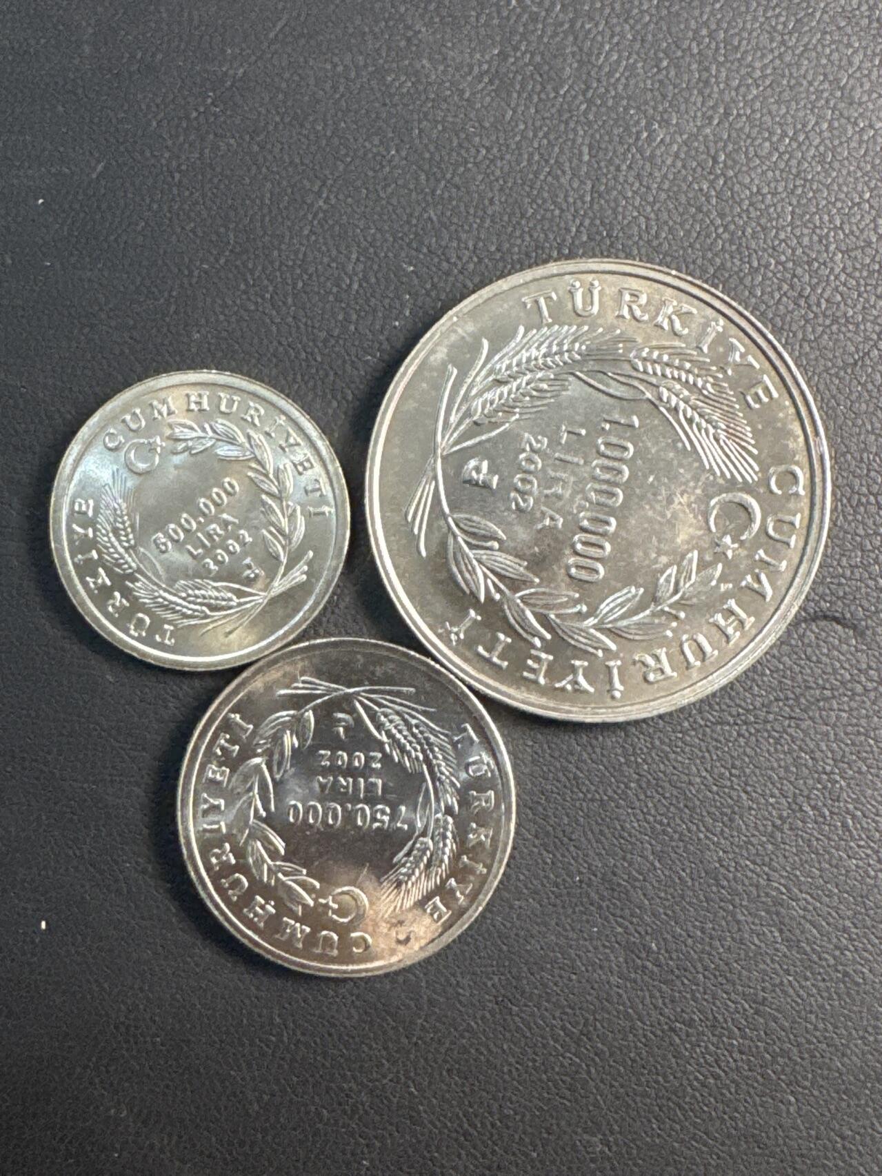 ❤️【币观天下】❤️ 第336期钱币拍卖- 2025.12.26周五晚上6点半场-长期征集拍品 土耳其3枚纪念币一套粮农组织铜镍纪念