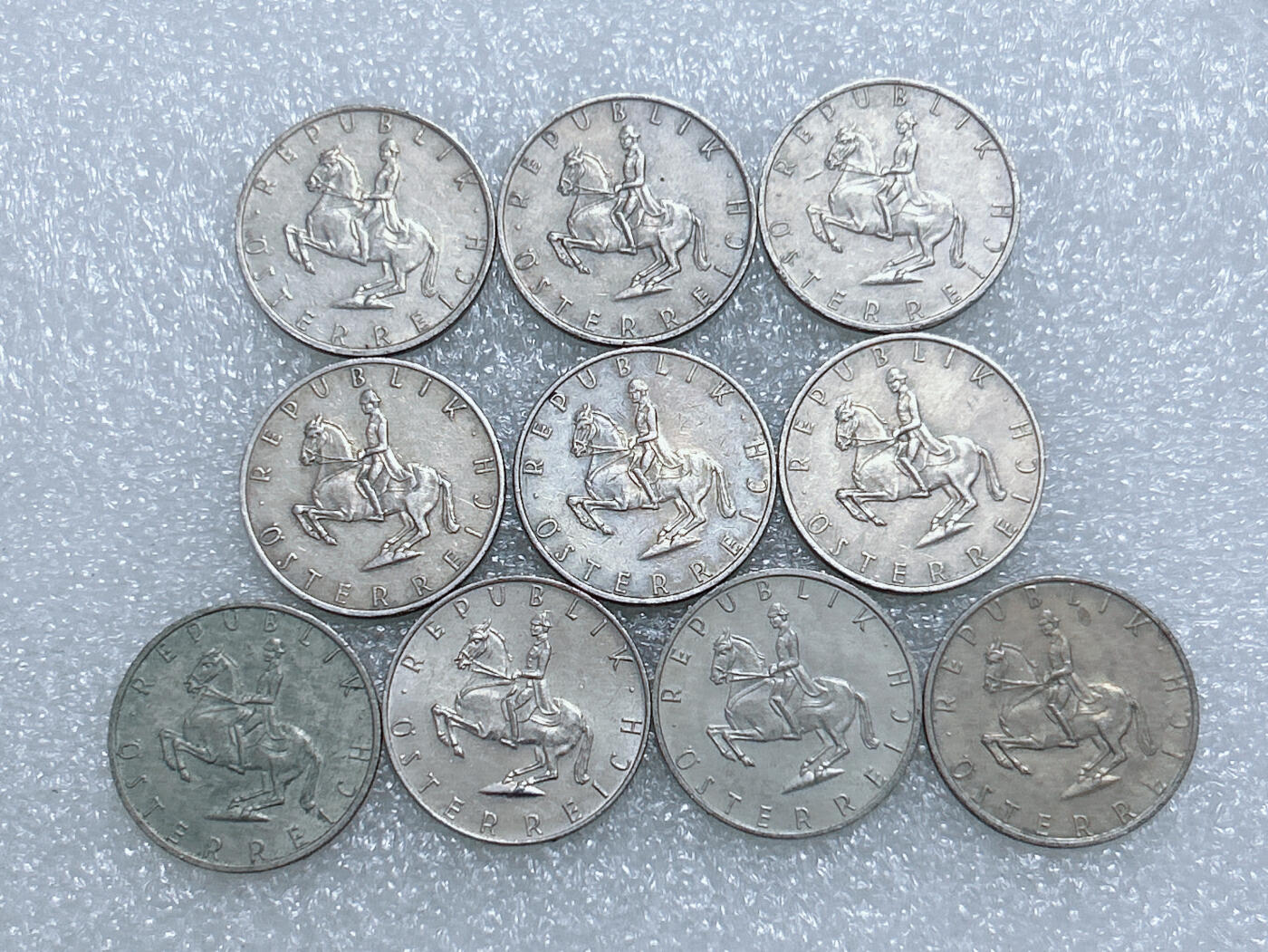 第一海外回流一元起拍收藏 散集专场  第282期 奥地利5先令硬币 10枚