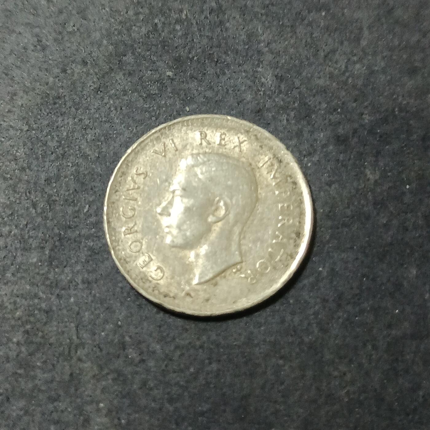 【游宝包邮场】蛇年第102期 英系国家硬币 南非-3便士银币 1942年