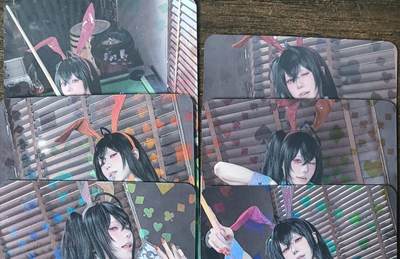 花开卡拍第53期（12月28号周日截拍，品控勿拍!!!拍品不寄存，运费5元，自制卡难免瑕疵，可能存在轻微撞角爆边等出厂瑕疵，品控介意勿拍！） - 墨卡文创 COS 6张彩闪