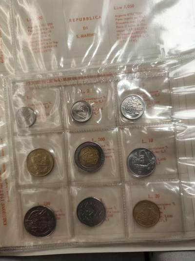 G&W世界散币，银币处理专场（第40场） - 圣马力诺1982年9枚套  