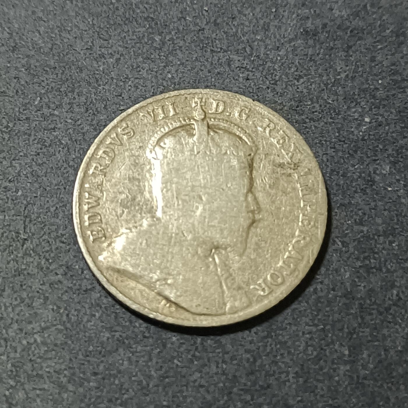 【游宝包邮场】蛇年第102期 英系国家硬币 加拿大-10分银币 1907年