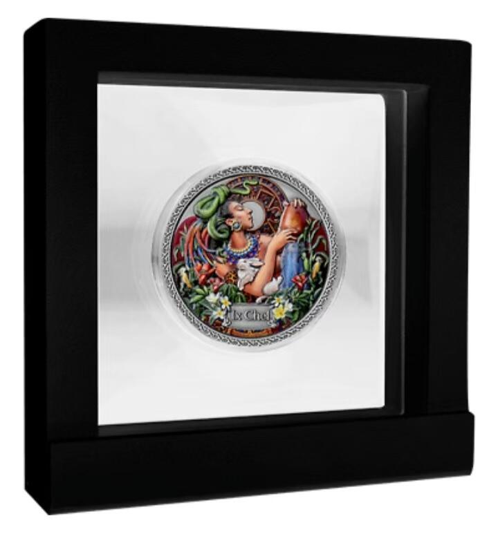 ❤️【币观天下】❤️ 第336期钱币拍卖- 2025.12.26周五晚上6点半场-长期征集拍品 加纳2021年50克, 穆夏名画:健康女神系列-