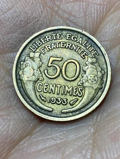 2025年第一百四十场(总第一百六十六场）外国好品散币场(免佣金) - 法兰西第三共和国1933年50生丁