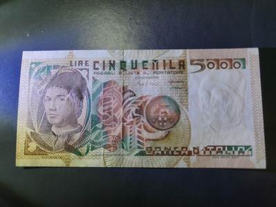 12月24号晚上8点 外国纸币自动截拍第76场 - 意大利1979年5000里拉 近新极美品