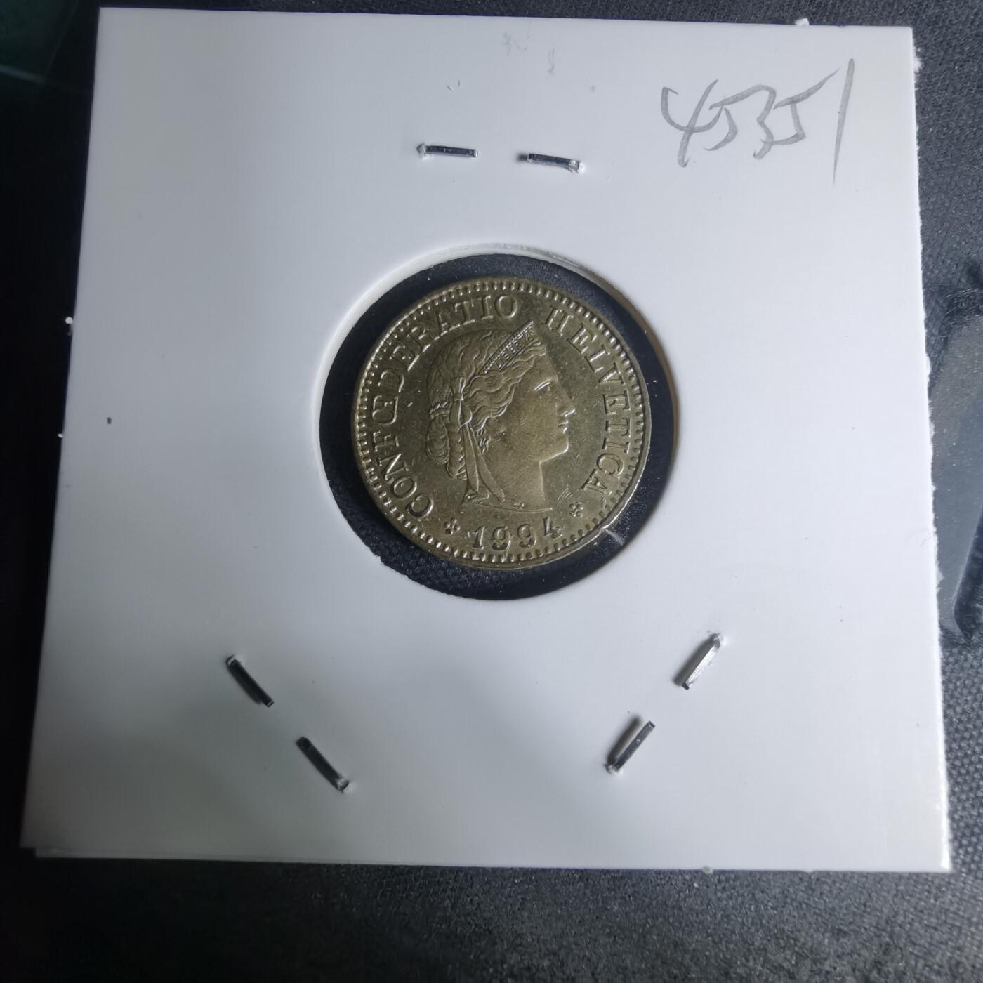 沼泽如烟--第945场 瑞士1994年五分