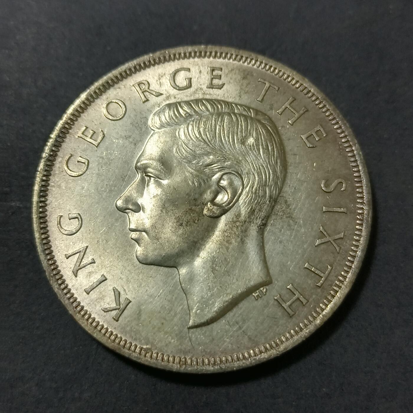 【游宝包邮场】蛇年第102期 英系国家硬币 新西兰-1克朗银币 1949年