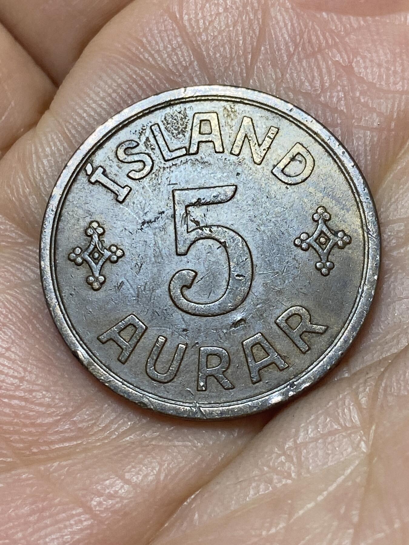 2025年第一百四十场(总第一百六十六场）外国好品散币场(免佣金) 丹属冰岛王国1931年5奥拉(克里斯蒂安十世时期，N–GJ版，关门年仅发行2年)