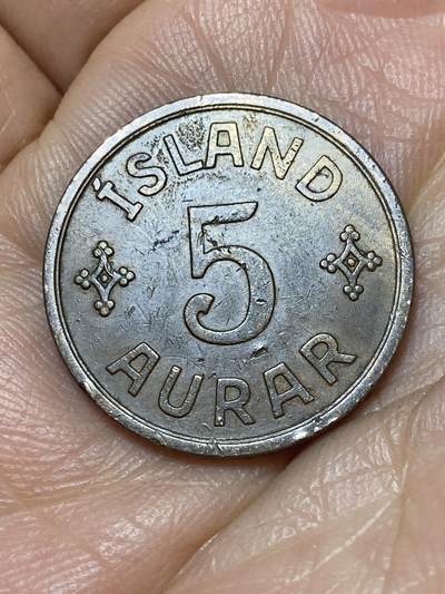 2025年第一百四十场(总第一百六十六场）外国好品散币场(免佣金) - 丹属冰岛王国1931年5奥拉(克里斯蒂安十世时期，N–GJ版，关门年仅发行2年)