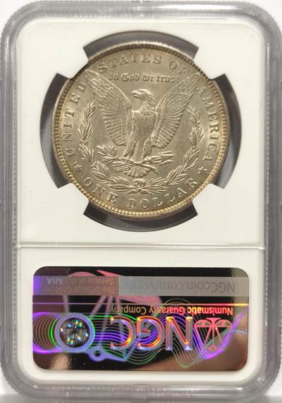 博洋堂世界钱币拍卖第154期（全场包邮） NGC AU58 美国1900年摩根大银币，原味包浆状态舒适