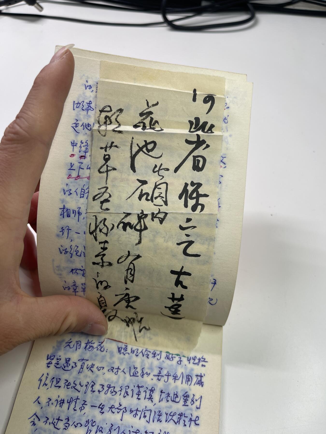 新时代收藏徽章红藏拍卖(第二十九场)  徽章纸品证书杂项 新疆民兵采访本 二简字 内有手写题字 是否名人需要自己买回去看