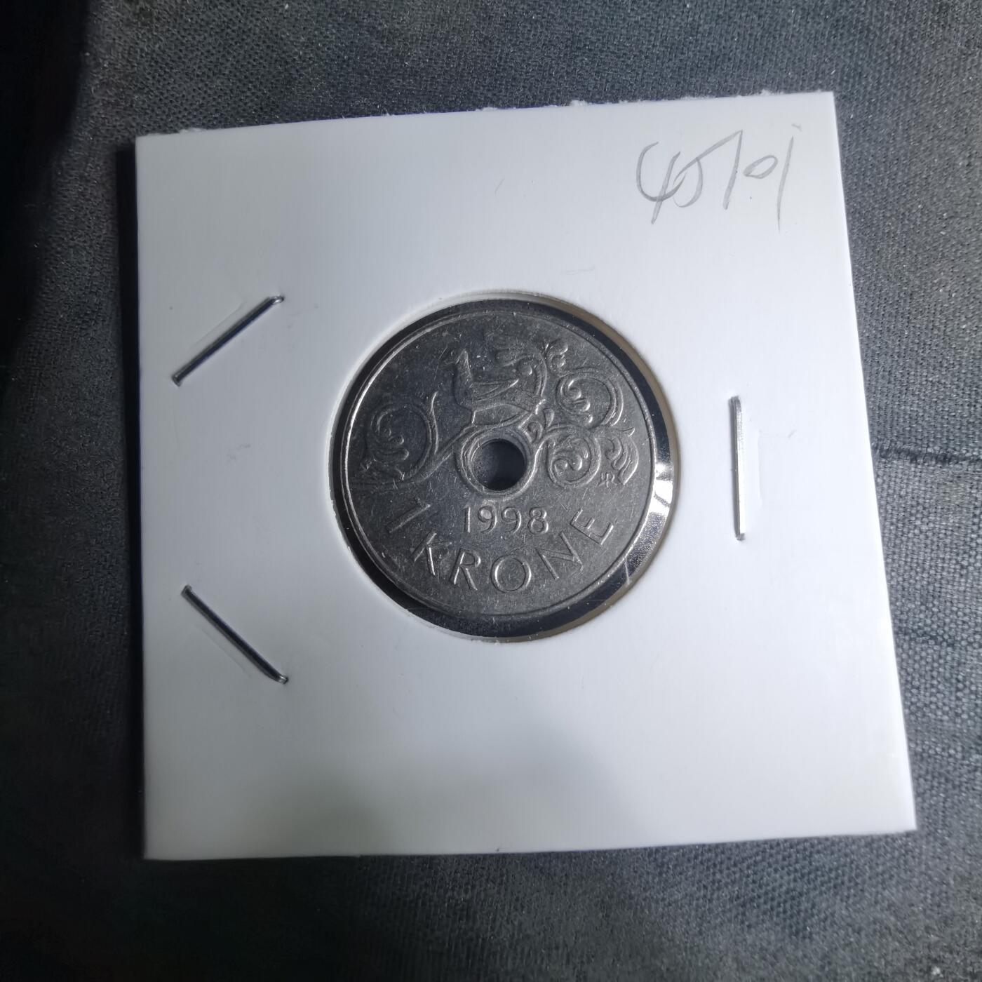 沼泽如烟--第945场 挪威1998年1克朗