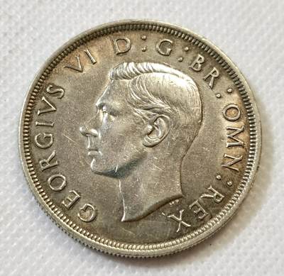 甄臻铺-世界币章拍卖（第45期）精品场拍品征集中，送拍享返佣金等优惠多多 - 英国 1937年 乔治六世 1克朗 银币 乔六登基纪念