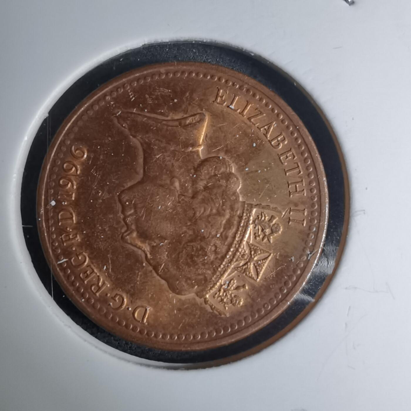 沼泽如烟--第945场 英国1996年1便士