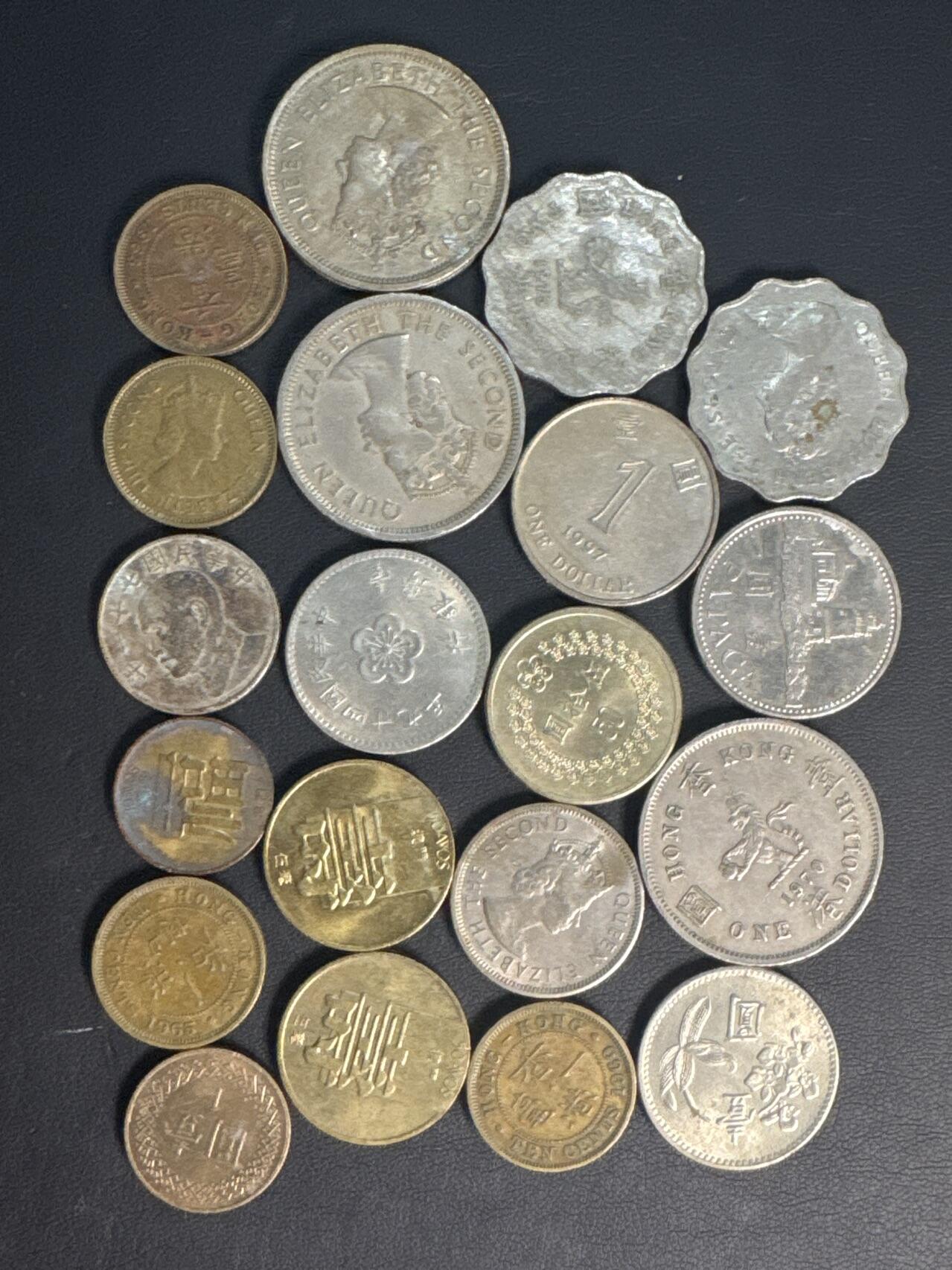 ❤️【币观天下】❤️ 第336期钱币拍卖- 2025.12.26周五晚上6点半场-长期征集拍品 散币20枚港台大部分港币带安全边