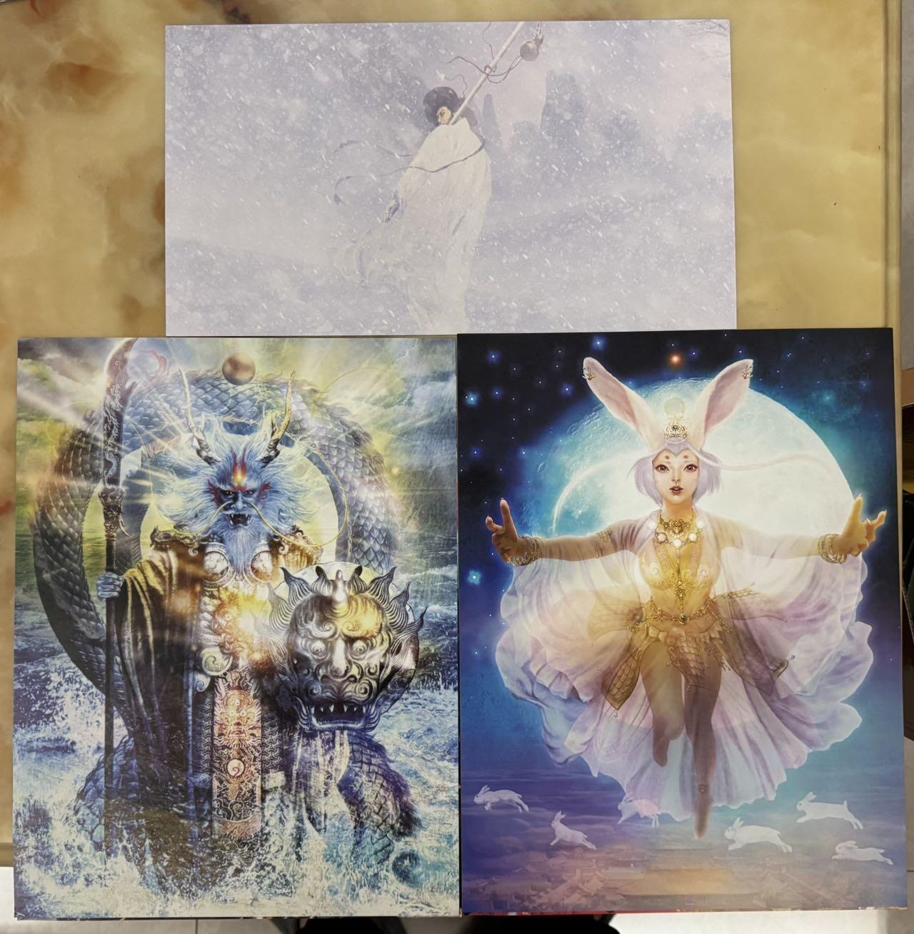 月落卡牌之特卡第4期-摩点众筹好货专场 绘卷水浒传1   正子公也  原画装饰画合集一套   人民文学出版社出品