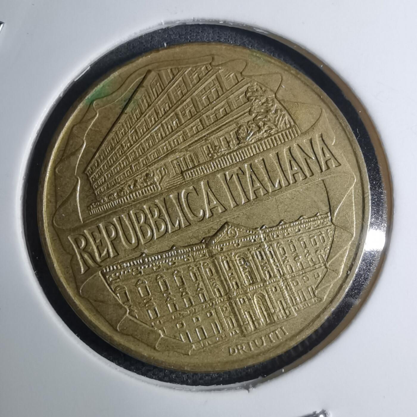 沼泽如烟--第945场 意大利1996年200里拉纪念币