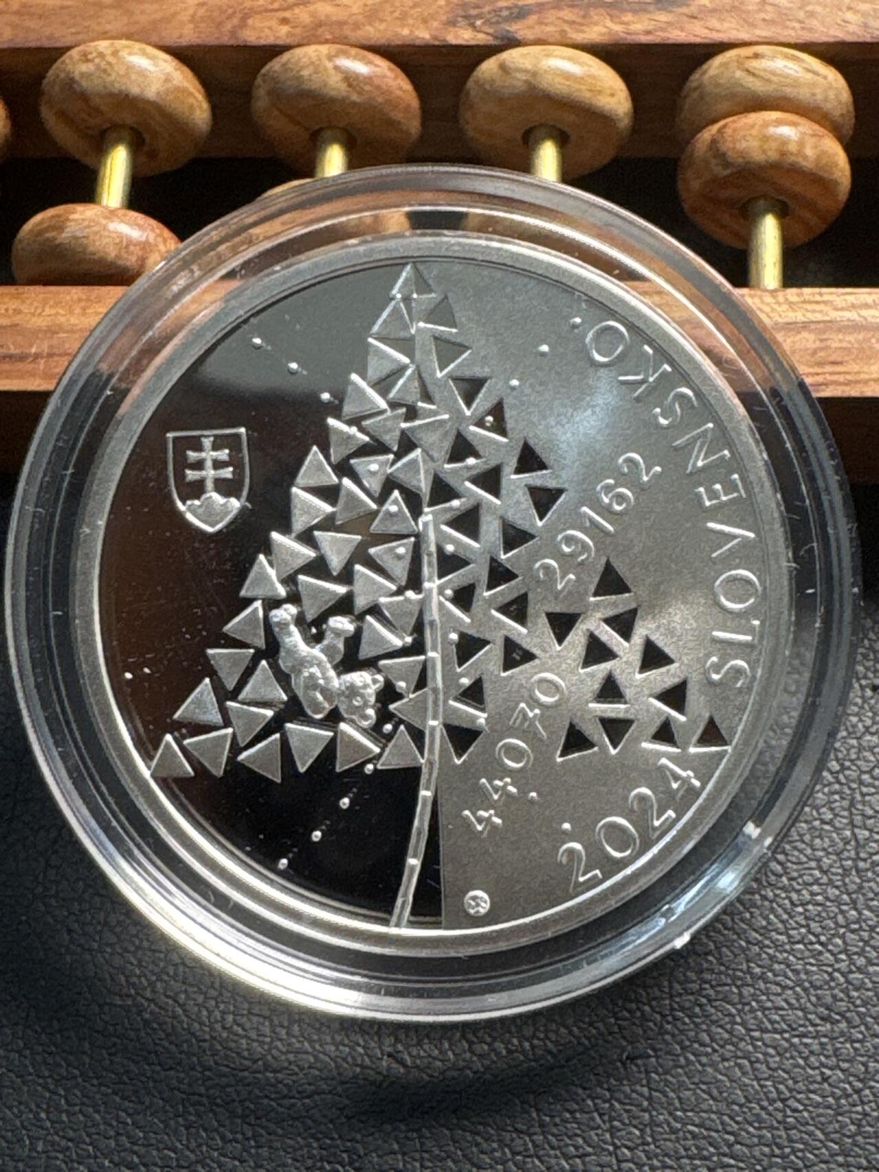 ❤️【币观天下】❤️ 第336期钱币拍卖- 2025.12.26周五晚上6点半场-长期征集拍品 斯洛伐克2024年纪念纳粹集中营80周年精制纪念银币