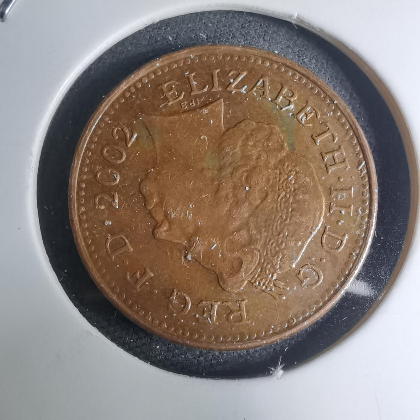 沼泽如烟--第945场 英国2002年1便士