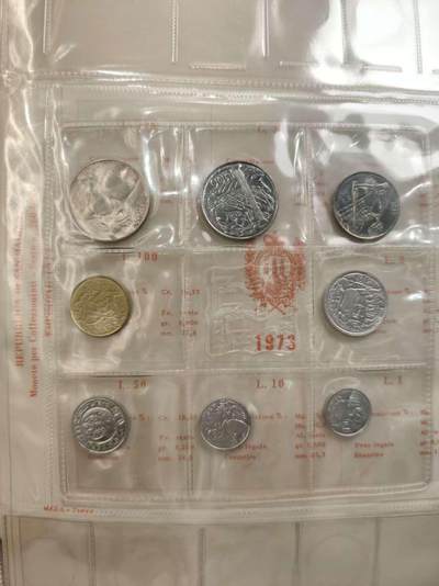 G&W世界散币，银币处理专场（第40场） - 圣马力诺1973年8枚套  1银