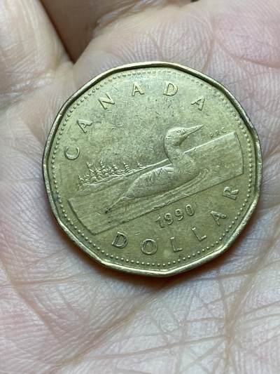2025年第一百四十场(总第一百六十六场）外国好品散币场(免佣金) - 加拿大🇨🇦1990年1元(伊丽莎白二世中年高冠，首发年)