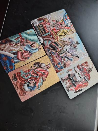 卡牌限时028期专场（24号晚21点30截拍） - 超吉梦-天命封神-春秋名将5张粗闪（图二右角有瑕疵）