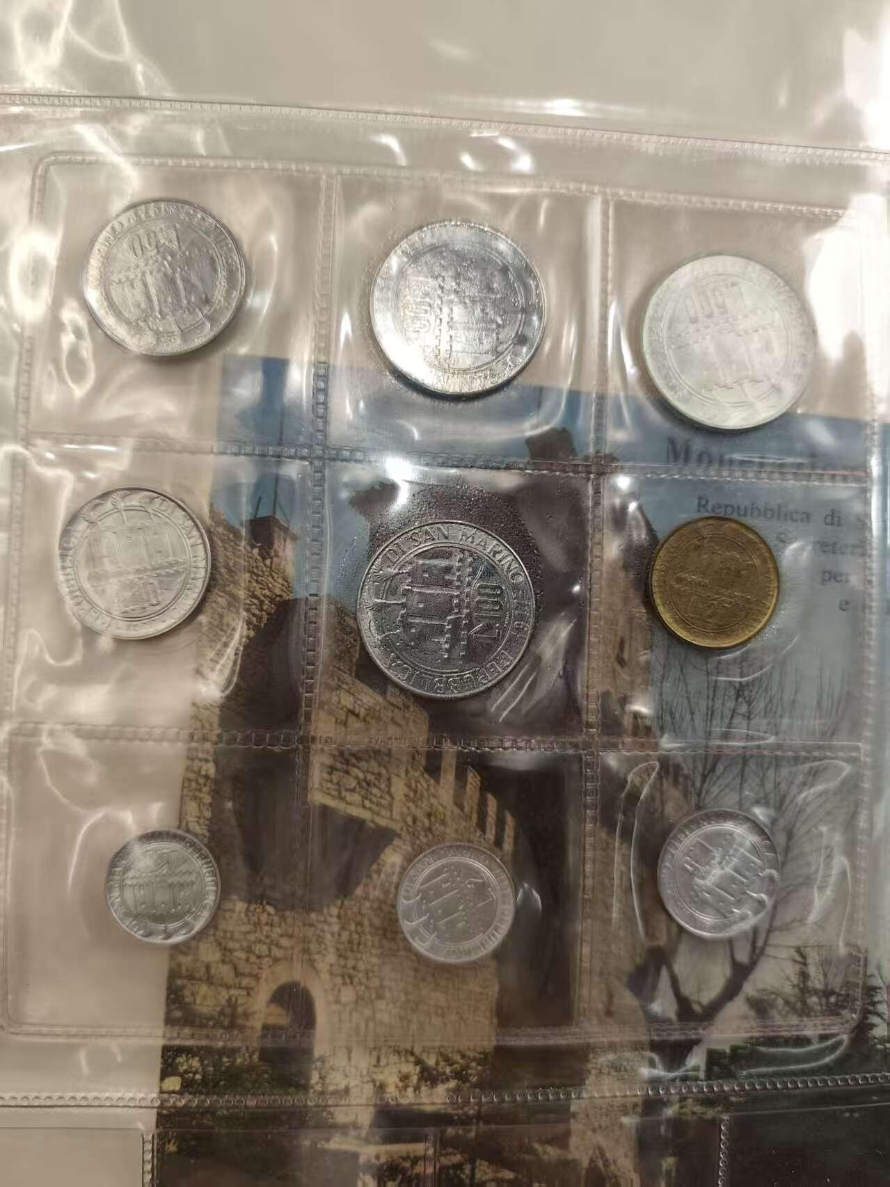 G&W世界散币，银币处理专场（第40场） 圣马力诺1977年9枚套  1银