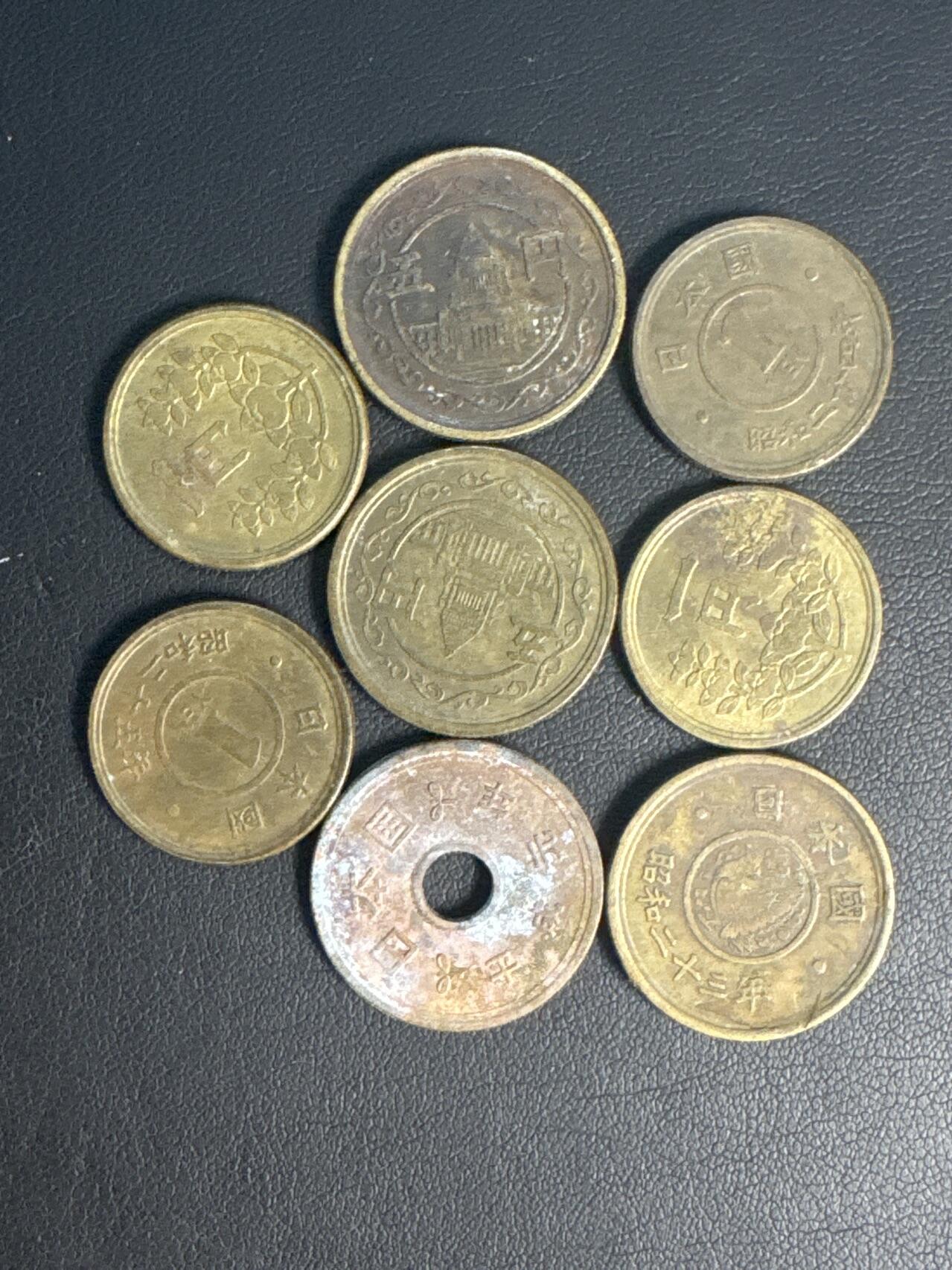 ❤️【币观天下】❤️ 第336期钱币拍卖- 2025.12.26周五晚上6点半场-长期征集拍品 散币8枚日本