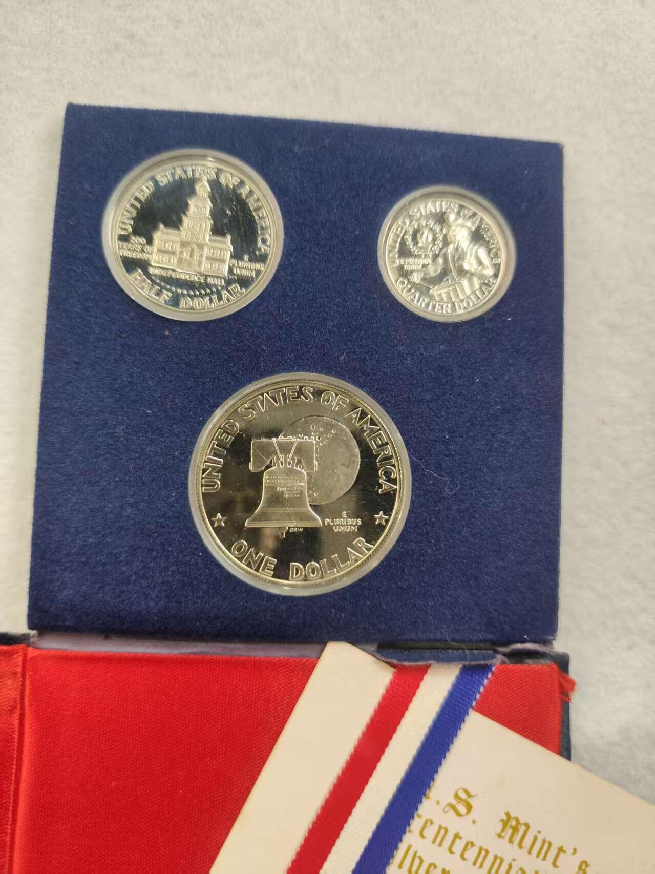 G&W世界散币，银币处理专场（第40场） 美国1976年建国200周年  3银