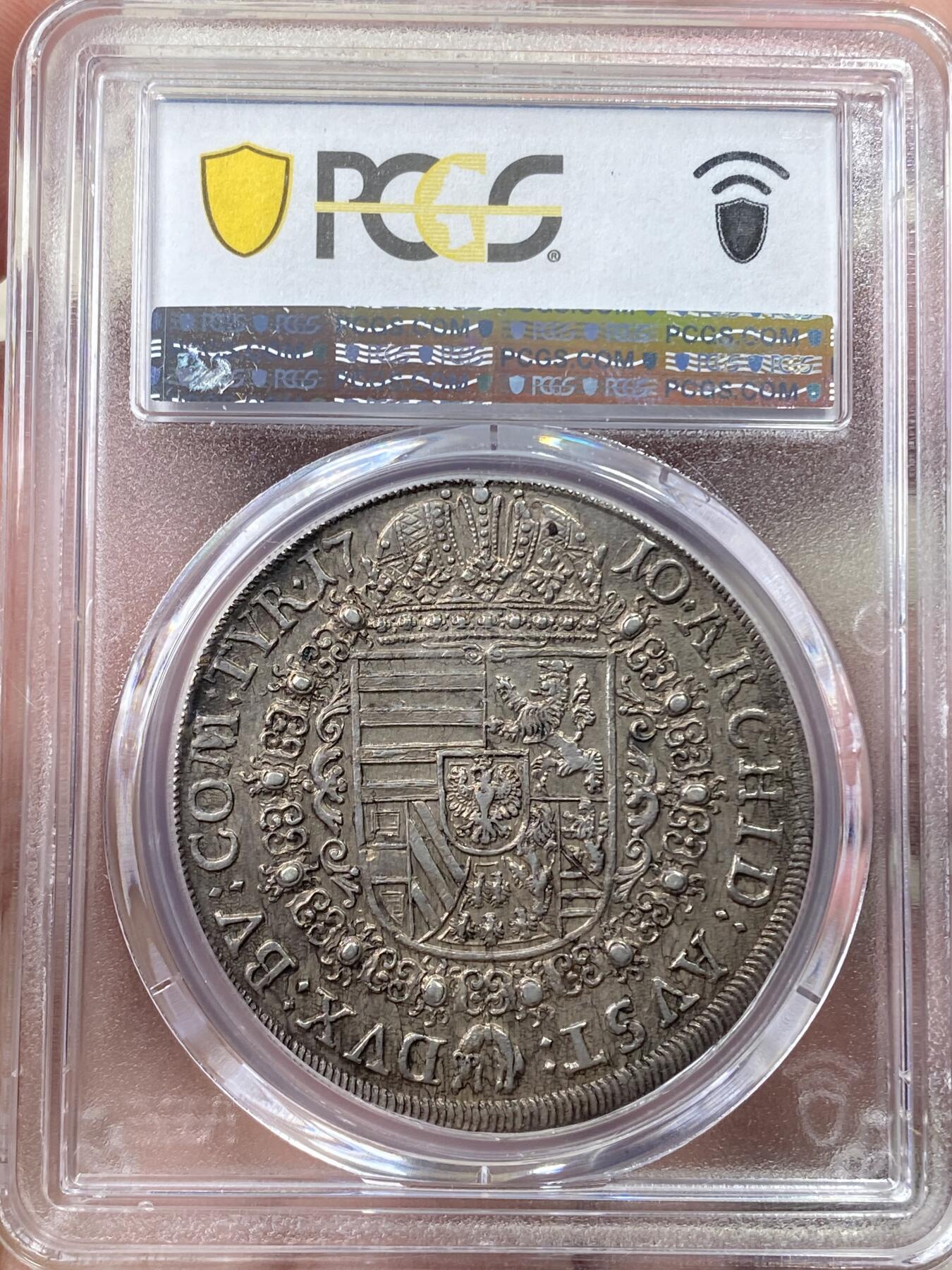 万国钱币拍卖第058期（万国新年大拍） PCGS MS61 1710/00年神圣罗马帝国约瑟夫一世金羊毛盾徽大泰勒 罕见骑字年份 PCGS唯一冠军分 哈尔造币厂铸 原味淡彩收藏级