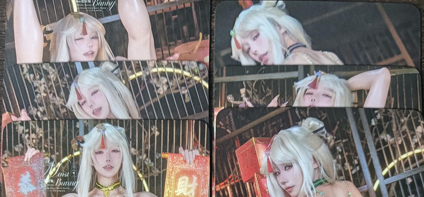 花开卡拍第53期（12月28号周日截拍，品控勿拍!!!拍品不寄存，运费5元，自制卡难免瑕疵，可能存在轻微撞角爆边等出厂瑕疵，品控介意勿拍！） 墨卡文创 COS 6张彩闪