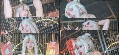 花开卡拍第53期（12月28号周日截拍，品控勿拍!!!拍品不寄存，运费5元，自制卡难免瑕疵，可能存在轻微撞角爆边等出厂瑕疵，品控介意勿拍！） - 墨卡文创 COS 6张彩闪