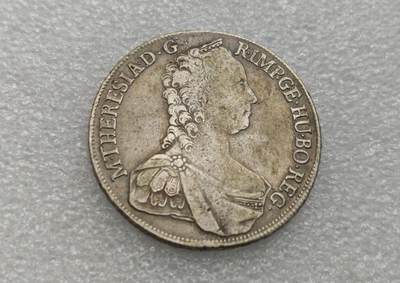 瓶子🏺第222期拍卖会 -  1763年原铸特蕾莎大奶妈1泰勒银币  NGC砸盒  盒子找不到了  还有之前的图片和官方图