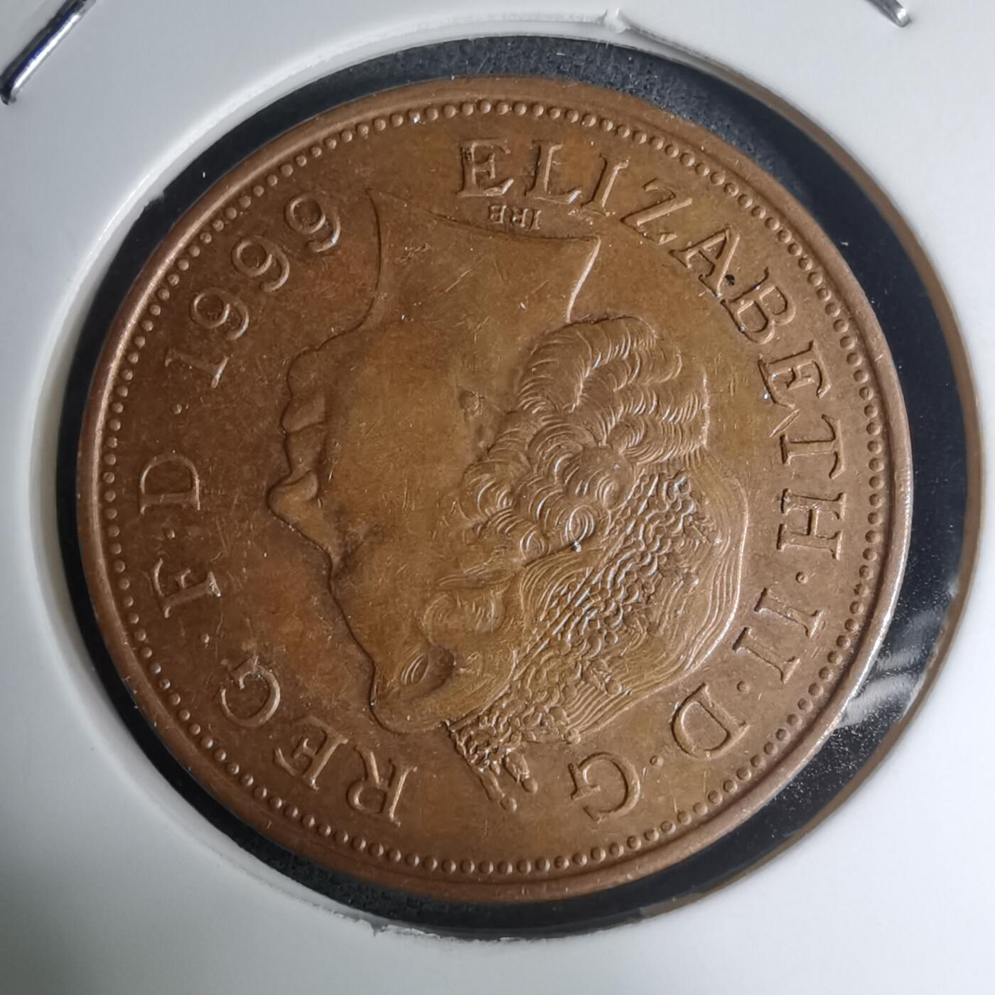 沼泽如烟--第945场 英国1999年2便士