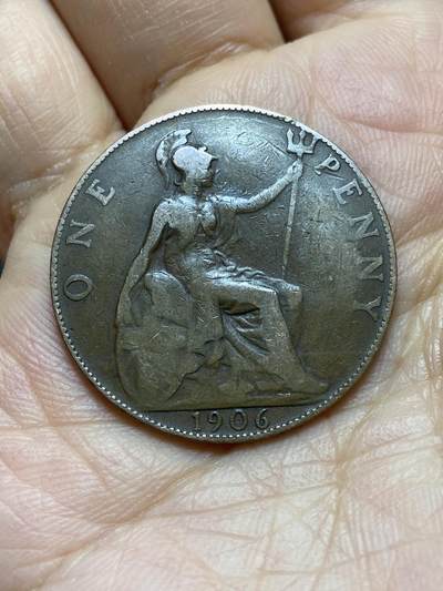 2025年第一百四十场(总第一百六十六场）外国好品散币场(免佣金) - 英国🇬🇧1906年1便士(爱德华七世时期)